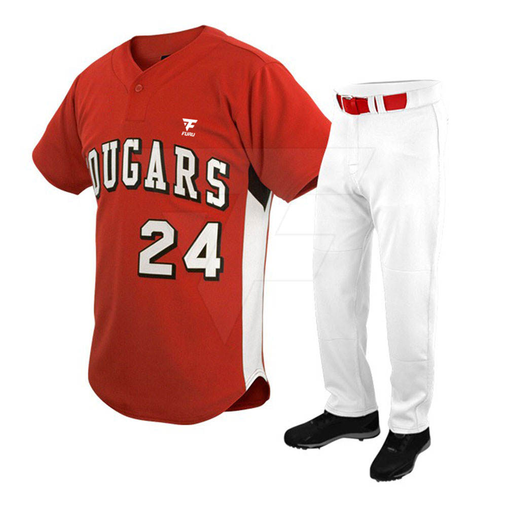 OEM Factory Custom Design Baseball Uniform Good Quality Quick Dry 100% Polyester Baseball Uniform Sets
